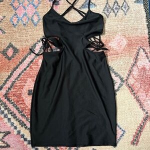Urban Outfitters Black Cutout Bodycon Dress